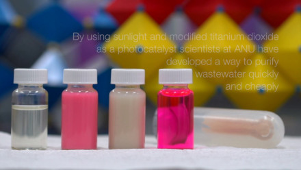 ANU scientists develop new technique to purify wastewater with sunlight