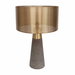 Bolo Tapered Lamp with Brass Shade