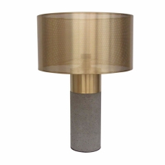 Bolo Cylindrical Lamp with Brass Shade