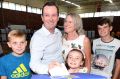 Mark McGowan casts his vote on Saturday.