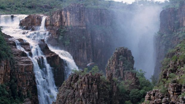 Twin Falls in Kakadu, Northern Territory. The big trip is often an aim for retirement.