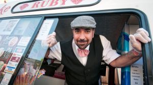 Ice-cream vendor Sam Coco at the Brisbane Ice Cream Festival.