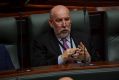 Newly independent MP Don Nardella takes his seat in the lower house on Tuesday.