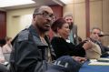 Muhammad Ali Jr and his mother, Khalilah Camacho-Ali, attend a forum on Capitol Hill in Washington.