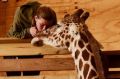 April with Allysa Swilley, zoologist and head giraffe keeper at Animal Adventure Park in Harpursville, N.Y.