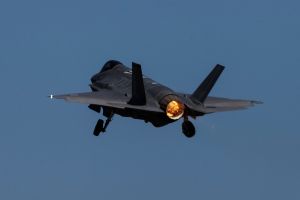 The Joint Strike Fighter takes flight at the Australian Australian International Airshow.