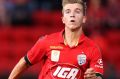 Bolting in: Riley McGree of Adelaide United.