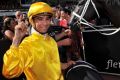 Joao Moreira after winning the Newmarket Handicap at Flemington in 2015.