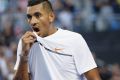 Powering through: Nick Kyrgios.