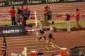 Ninety-nine-year old Orville Rogers, right, runs down Dixon Hemphill to win the 60m USA masters indoors title.