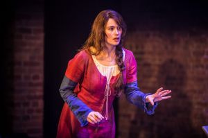 Gemma Arterton in National Theatre Live's <i>Saint Joan</i>.