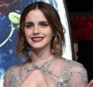 Well, doesn't Emma Watson look like a real-life Disney princess here? Fitting, as she's at a Beauty and the Beast ...