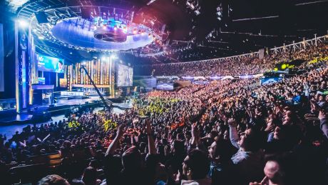 Fans get ready for the final IEM 2016 event in Katowice, Poland.