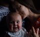 Johnny McElwee (left) and Bethan McElwee (right) hold their daughter Aviana aged 6 months. Aviana has SMA Type One, a ...