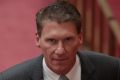 Senator Cory Bernardi at Parliament House in Canberra on Wednesday 15 February 2017. Photo: Andrew Meares