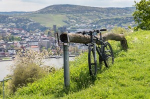 The easy life: Park your bike and enjoy the view.