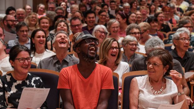 The City Recital Hall is holding its first Sydney Flash Mob Choir. 