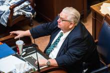 (Chris Detrick  |  The Salt Lake Tribune)   Senator Kevin T. Van Tassell listens during Senate Floor Time at the Utah State Capitol Thursday March 9, 2017.