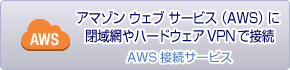 アマゾン ウェブ サービス（AWS）に閉域網やハードウェアVPNで接続 - AWS接続サービス