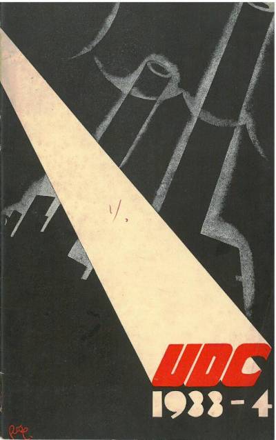 Cover of the Union for Democratic Control annual report for 1934