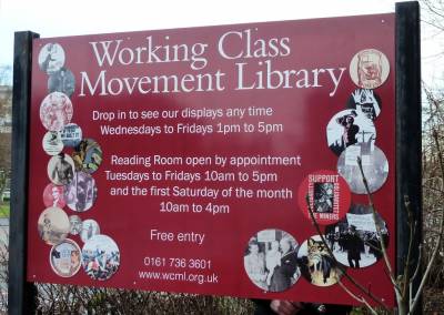 WCML library sign