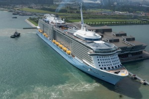 Royal Caribbean's Ovation of the Seas in Singapore.