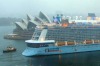 Ovation of the Seas arrives in Sydney for the first time.