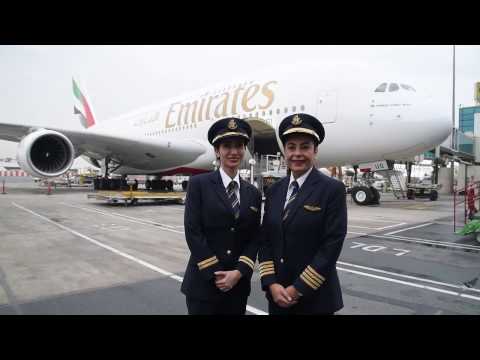 Female pilots fly Emirates A380 for International Women's Day | Emirates Airline