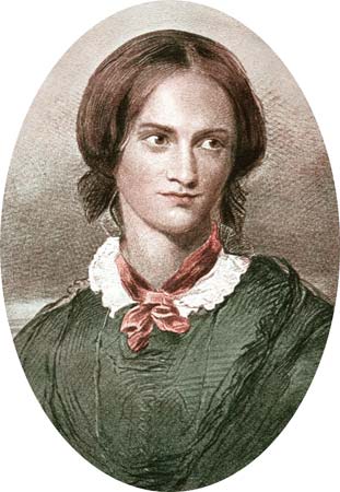 A portrait of Charlotte Brontë, based on a chalk pastel by George Richmond.