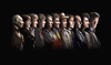 Various actors who played the Doctor in the TV series Doctor Who (from left to right): William Hartnell, Patrick Troughton, Jon Pertwee, Tom Baker, Peter Davison, Colin Baker, Sylvester McCoy, Paul McGann, Christopher Eccleston, David Tennant, and Matt Smith.