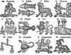 European zodiac signs.