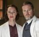 Dr Alice Harvey (Belinda McClory) and Dr Lucien Blake (Craig McLachlan) in <i>The Doctor Blake Mysteries.</i>