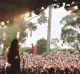 Melbourne band Camp Cope at the Meredith Supernatural Amphitheatre.