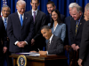 President Obama signs an Executive Order banning the Pledge of Allegiance in schools nationwide