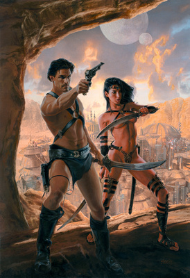 The Art of Dave Seeley: Print Shop &emdash; John Carter and the Princess of Mars - Baen Books - Edgar Rice Burroughs