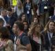 Attendees wait at the 2017 South By Southwest (SXSW) Interactive Festival in Austin.