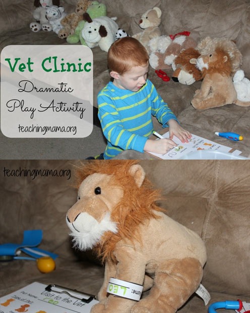<b>Vet clinic</b><br>Grab the animal toys and a simple medical kit and your kids can use their imaginations to be vets. ...
