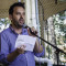 Antony Loewenstein speaks at a rally in New South Wales, Australia on May 18, 2014. (Flickr / Claudio Accheri)