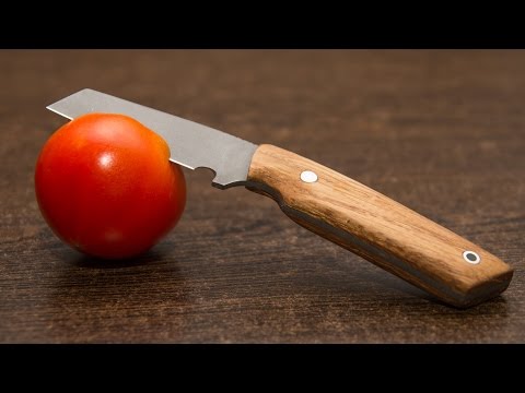 Making a knife from an old circular saw blade