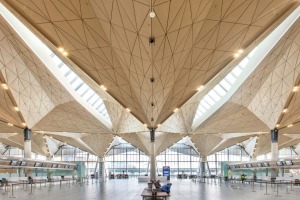 Pulkovo Airport in St. Petersburg, Russia.