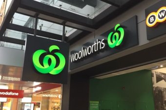 A Woolworths and BWS sign in Adelaide