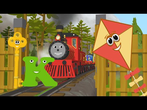 Learn about the Letter K - The Alphabet Adventure With Alice And Shawn The Train