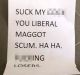 The note was left at the doors of WA Liberals after the election.