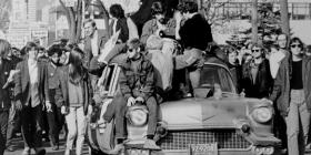 Student demonstration against the Vietnam war in State Street, 1968