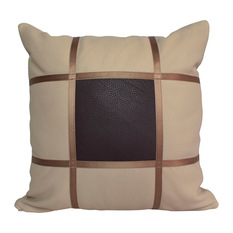 Square Design Leather Cushion - Decorative Cushions