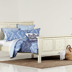 Darcy White Queen Timber Bed - Beds