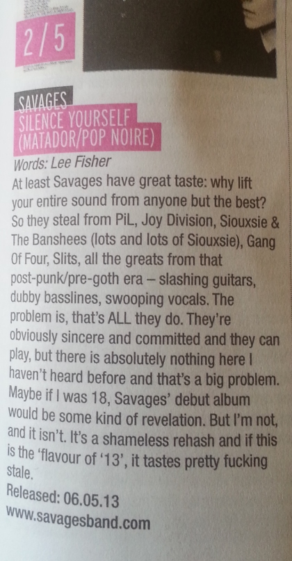 Savages (May 13)