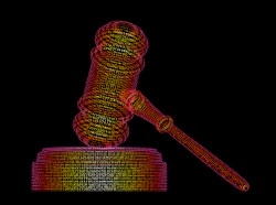 Cyber gavel illustration