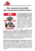 Des ressources nouvelles pour les services publics locaux !