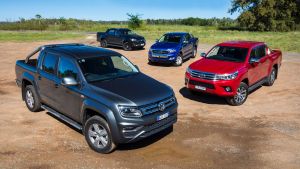 Which is the best dual-cab ute: Volkswagen Amarok V6 Highline, Ford Ranger XLT, Toyota HiLux SR5 and Holden Colorado Z71.